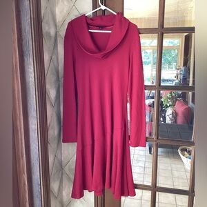 Banana Republic Red Long Sleeve Dress